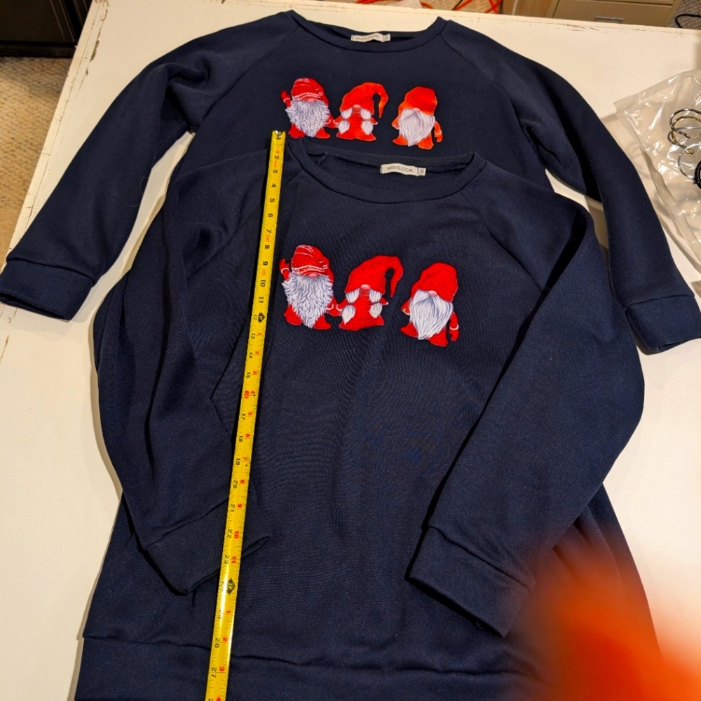 Set of 2 Christmas Gnome sweatshirts